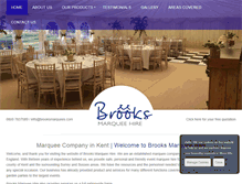 Tablet Screenshot of brooksmarquees.com
